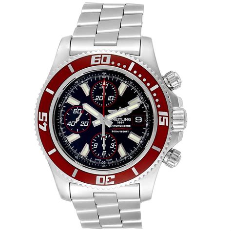 Breitling Aeromarine SuperOcean II Red Bezel Limited Edition.